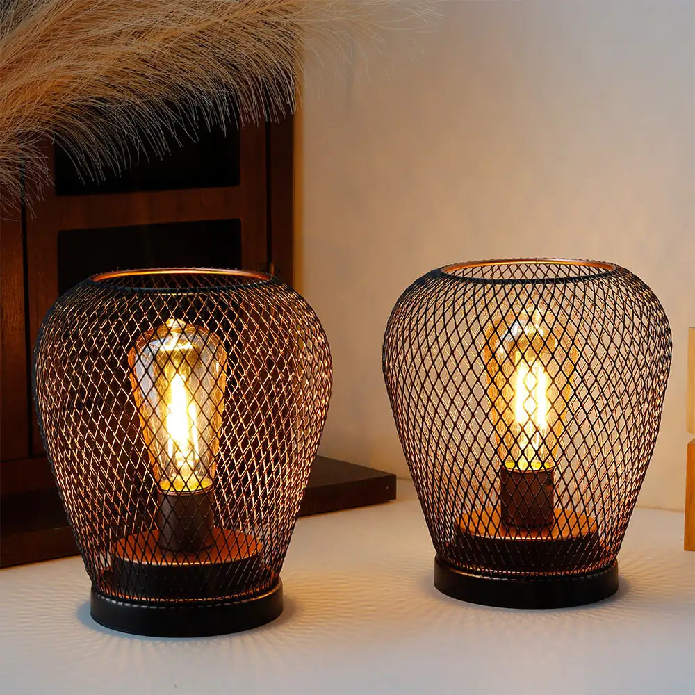 Metal Cage Table Lamp