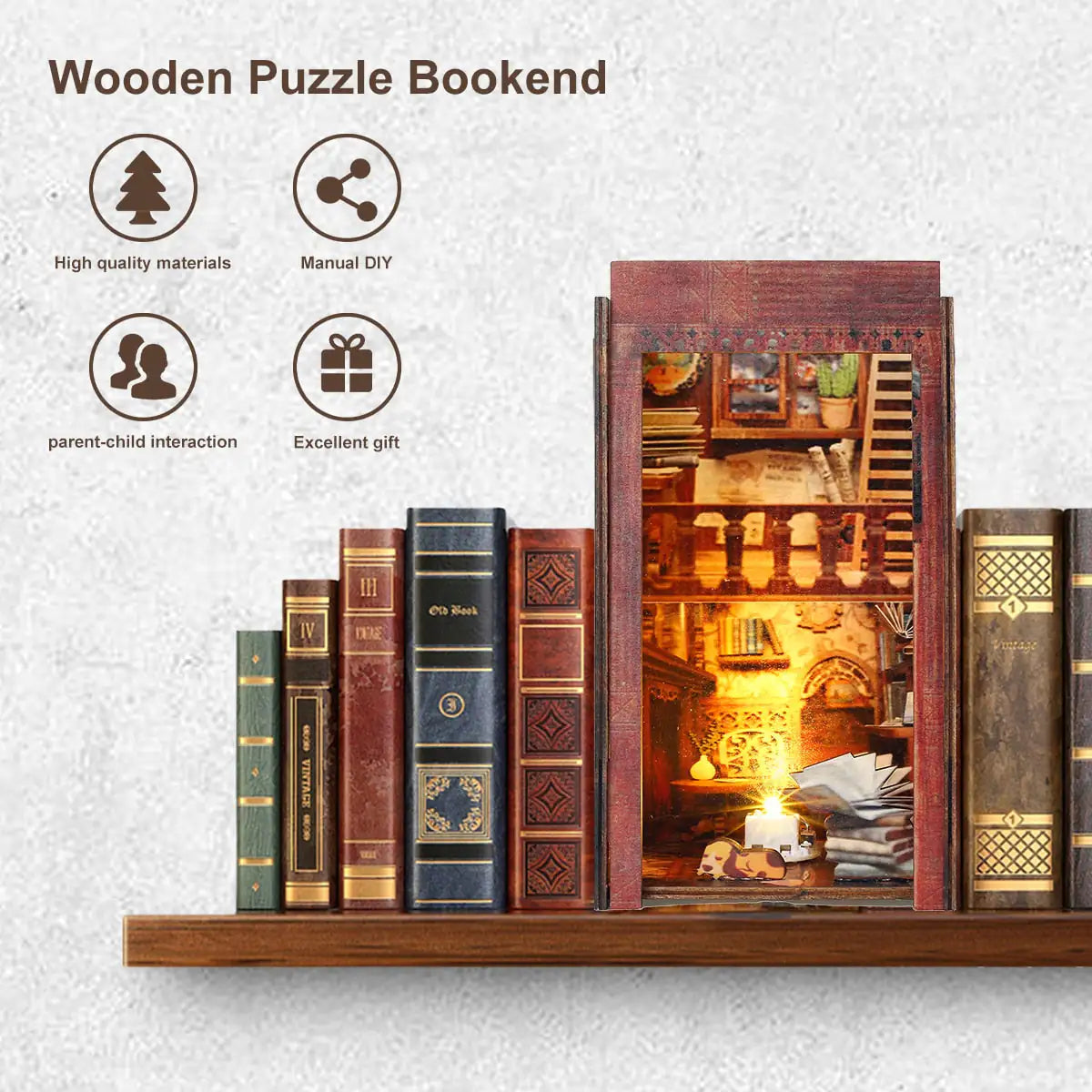 Bookshelf Insert Diorama Puzzle