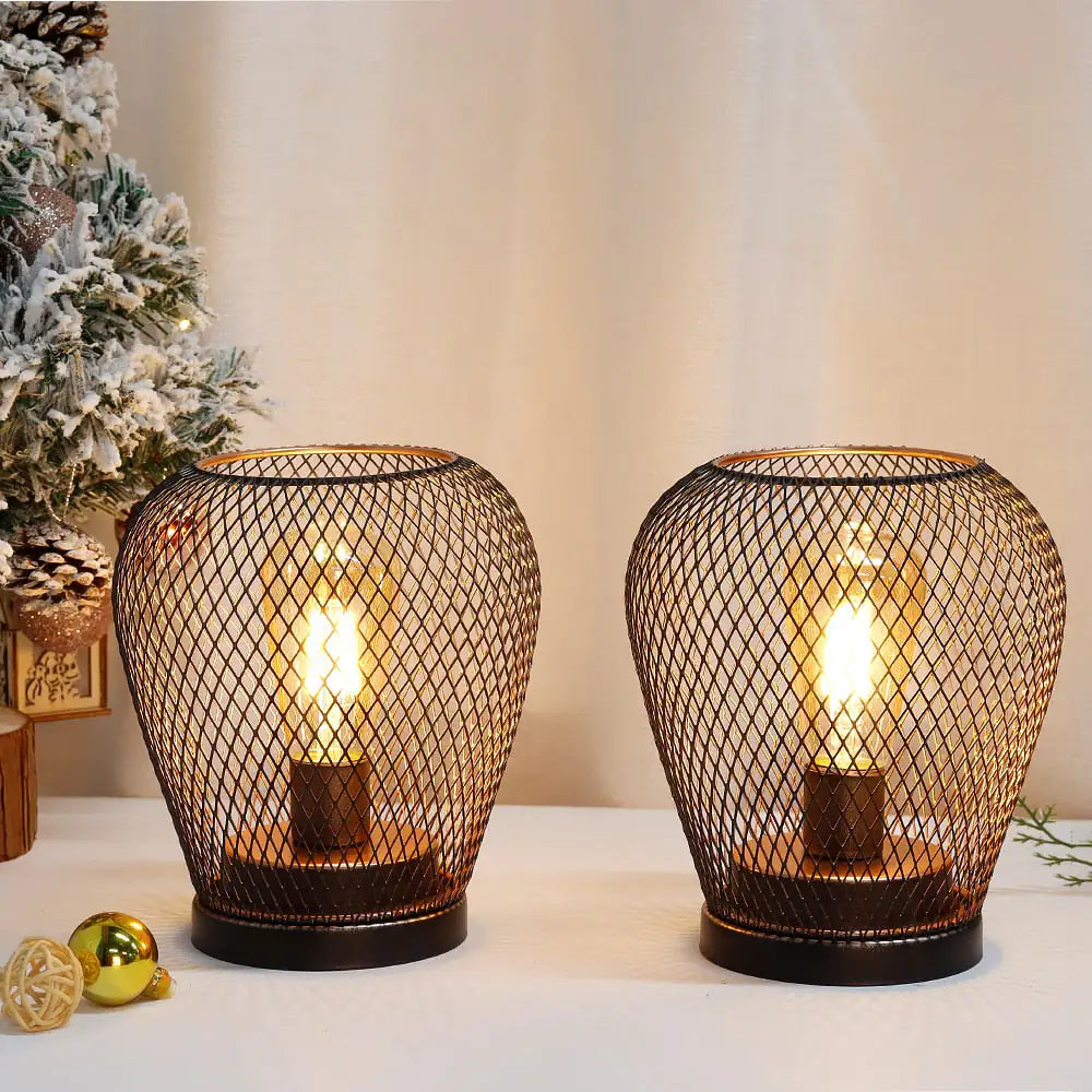 Metal Cage Table Lamp