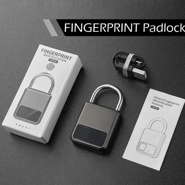 Security Unlock Fingerprint Padlock